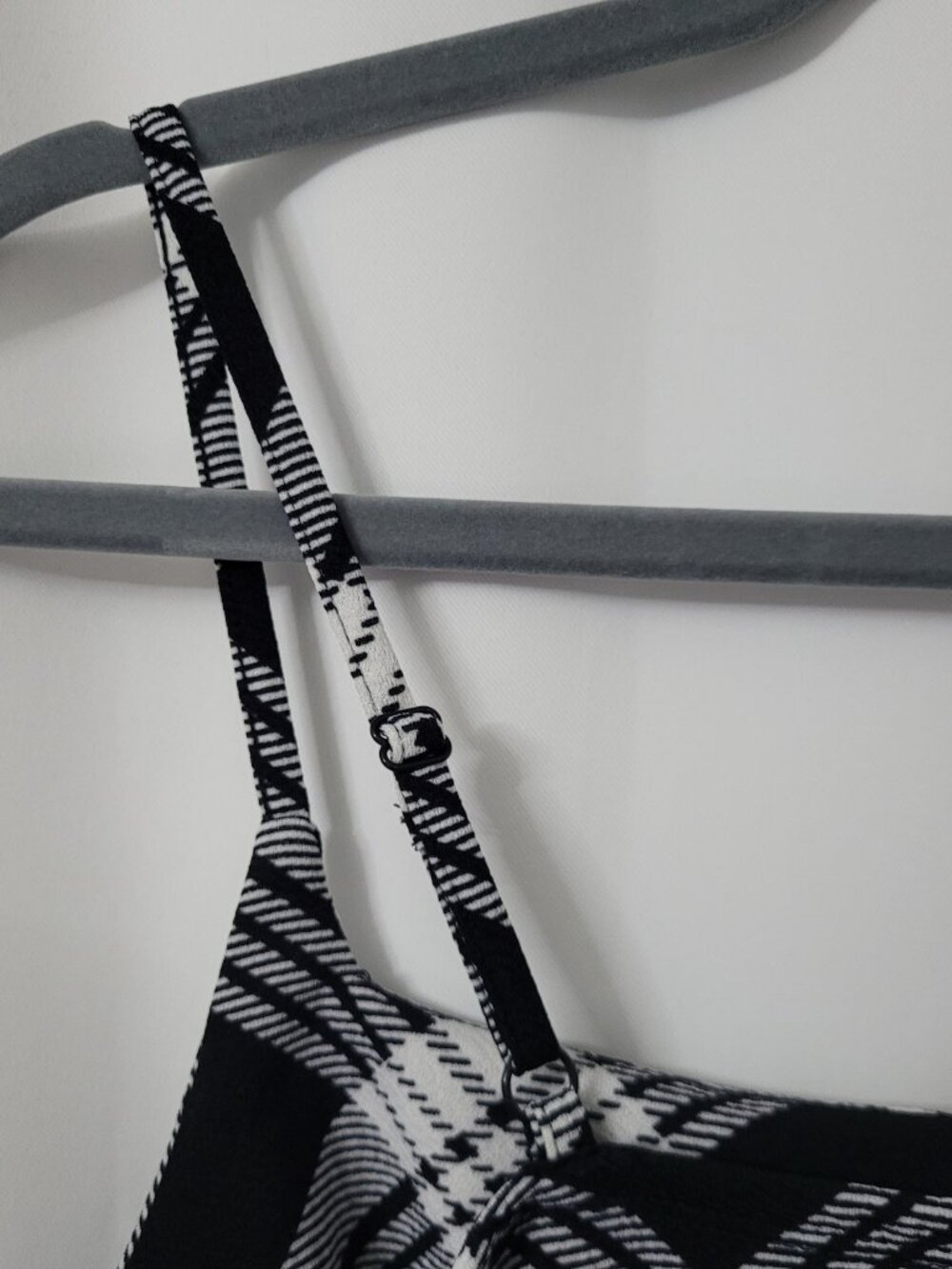 No Boundaries Black & White Plaid Bodycon Mini Dress - Picture 6 of 10